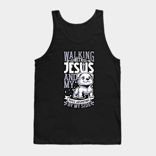 Jesus and dog - Dogo Argentino Tank Top